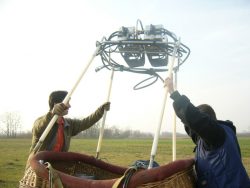 Élményrepülés, kilátás a hőlégballon kosarából